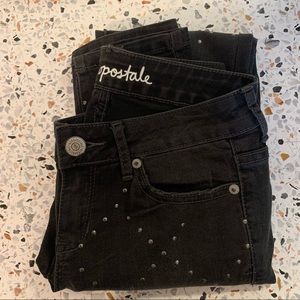 Aéropostale Black Studded Lola Jeggings